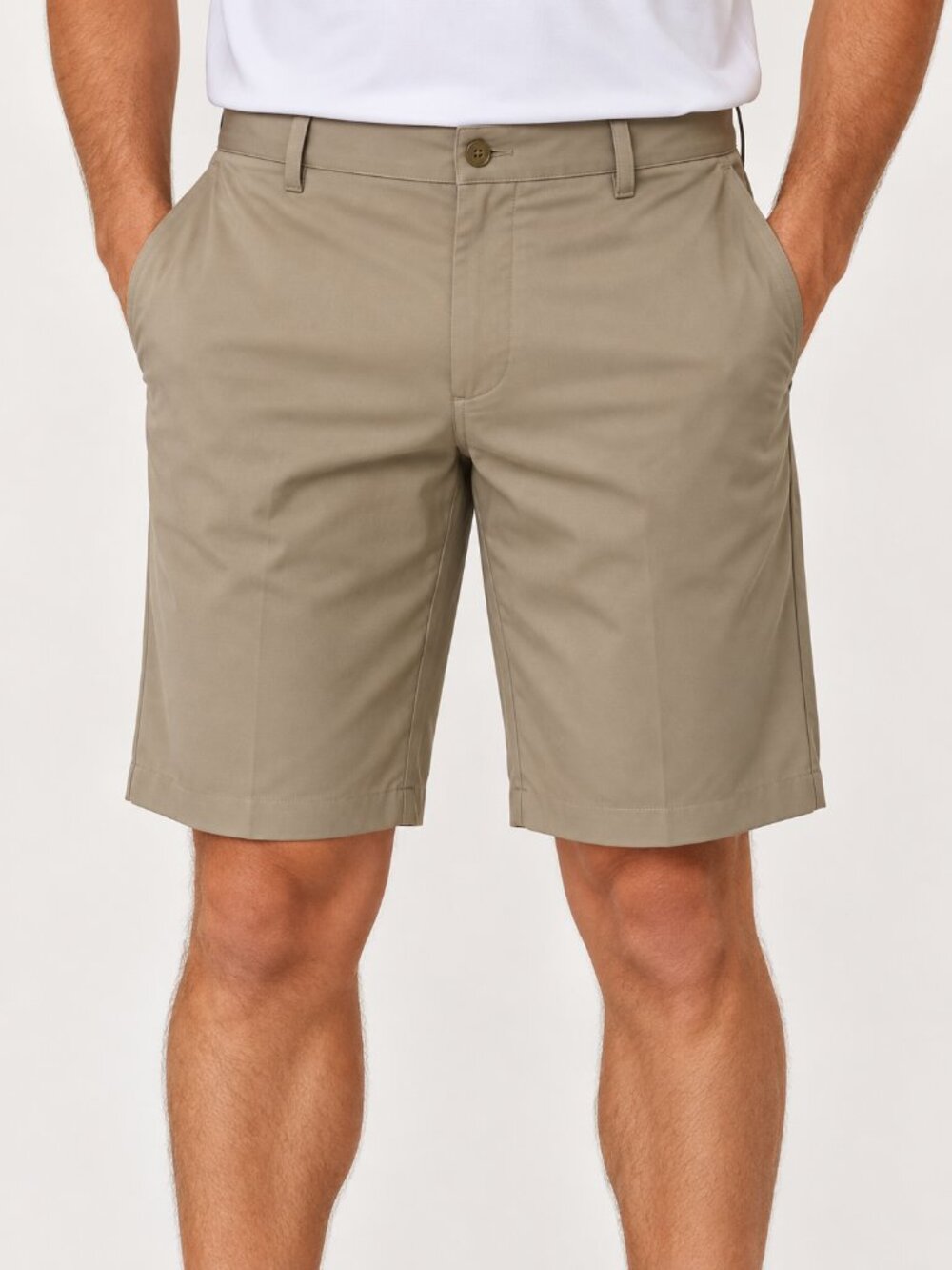 PGA Tour Men's Size 40 Khaki Tan Flat Front Golf Shorts